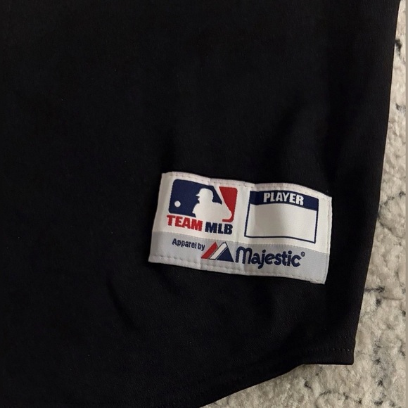 Majestic Authentic Chicago Cubs Black Batting Practice Jersey Men’s Sz: S - Picture 4 of 5